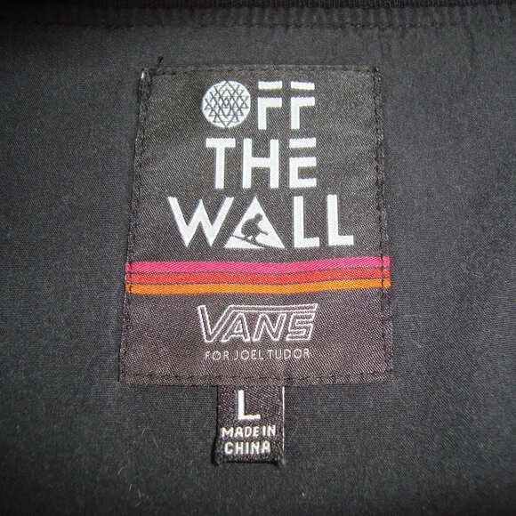 Vans X Joel Tudor Men's Zip Button Military Jacket Black 4-Pocket - Picture 2 of 10